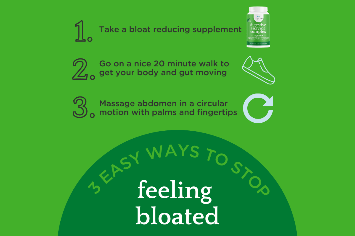 Stop Feeling Bloated Fast with These 3 Easy Ways