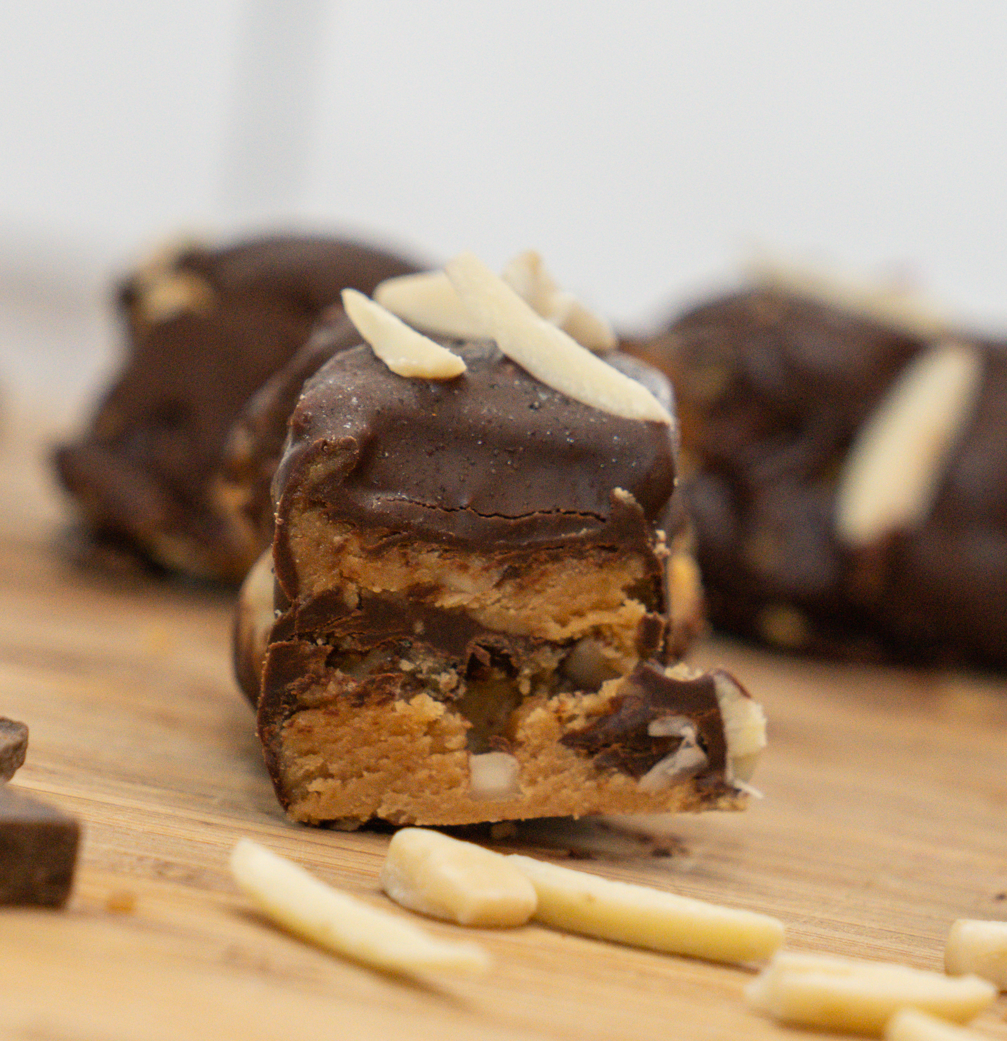 Healthy Protein Toffee Candy Bars (Paleo and Vegan)