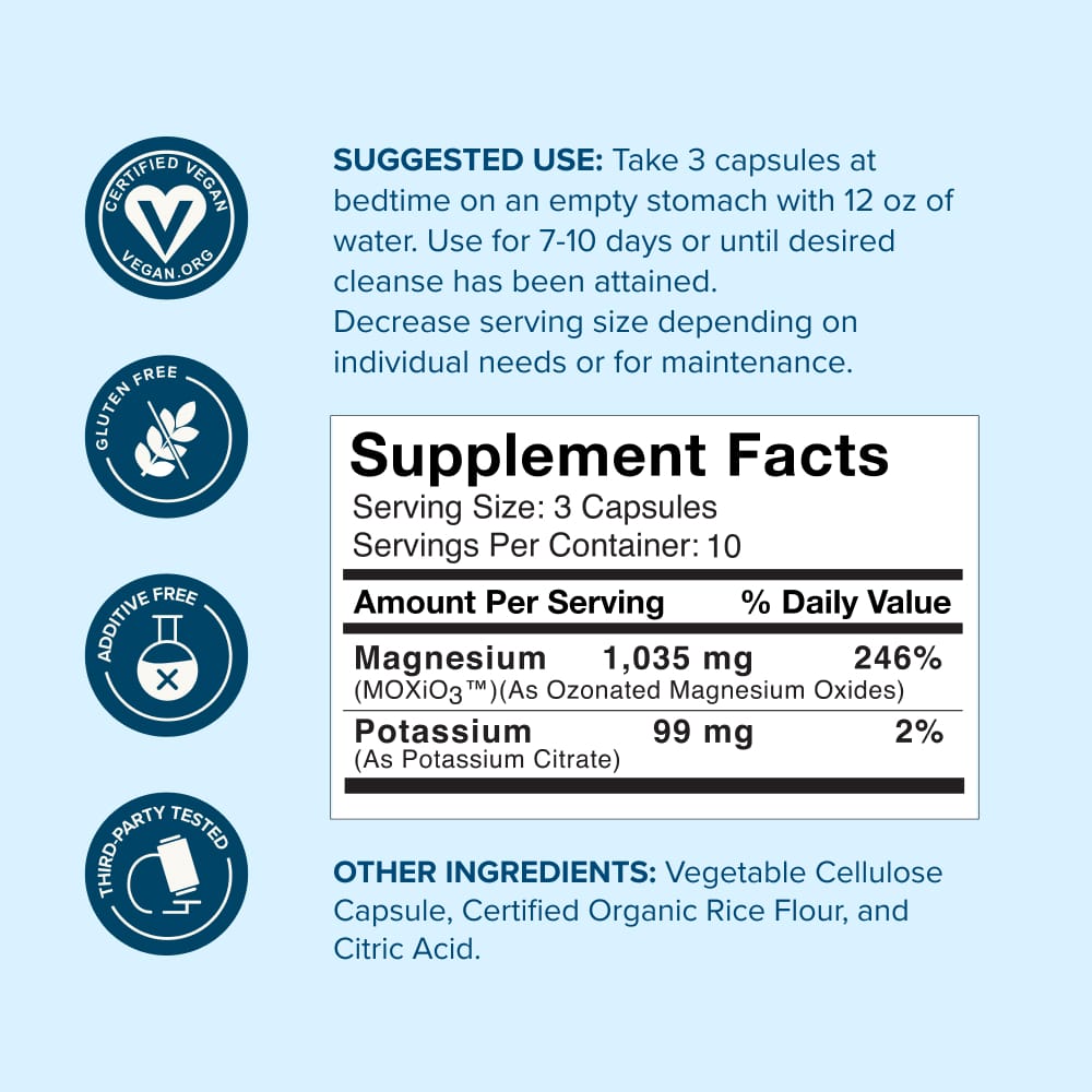 MagO7: Natural Oxygen Colon Cleanse & Detox. Pills + Powder – NBPure