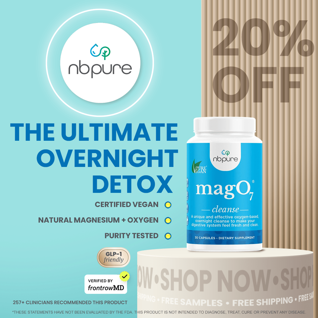 Mag07 Cleanse MagO7: Natural Oxygen Colon Cleanse & Detox. Pills + Powder - NBPure
