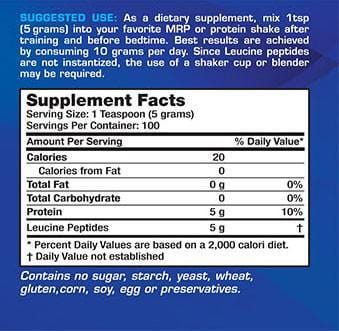NB Pure Vitamins &amp; Supplements Pure Advantage - Pure Leucine Peptides