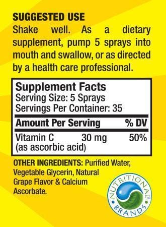 NB Pure Vitamins &amp; Supplements Pure Kidz Vitamin C Spray